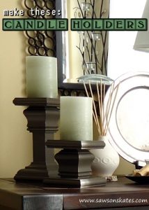 How to make Candle Holders - Free Plans