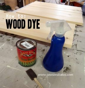 How to use wood dye tutorial