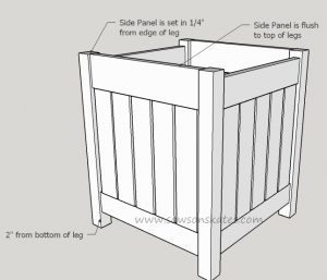 Free DIY plans to Build an Outdoor Beverage Table with a hidden surprise!