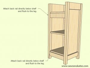 How to make a DIY Wine Cabinet Back Rail Installation- Free Plans