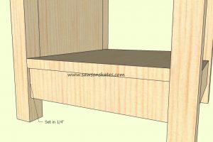 How to make a DIY Wine Cabinet Front Rail Assembly- Free Plans