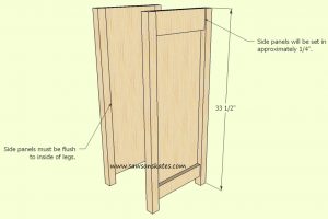 How to make a DIY Wine Cabinet Leg Panel Assembly - Free Plans