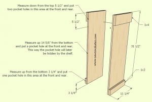 How to make a DIY Wine Cabinet Side Panel Assembly- Free Plans