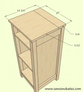 How to make a DIY Wine Cabinet Top Assembly- Free Plans