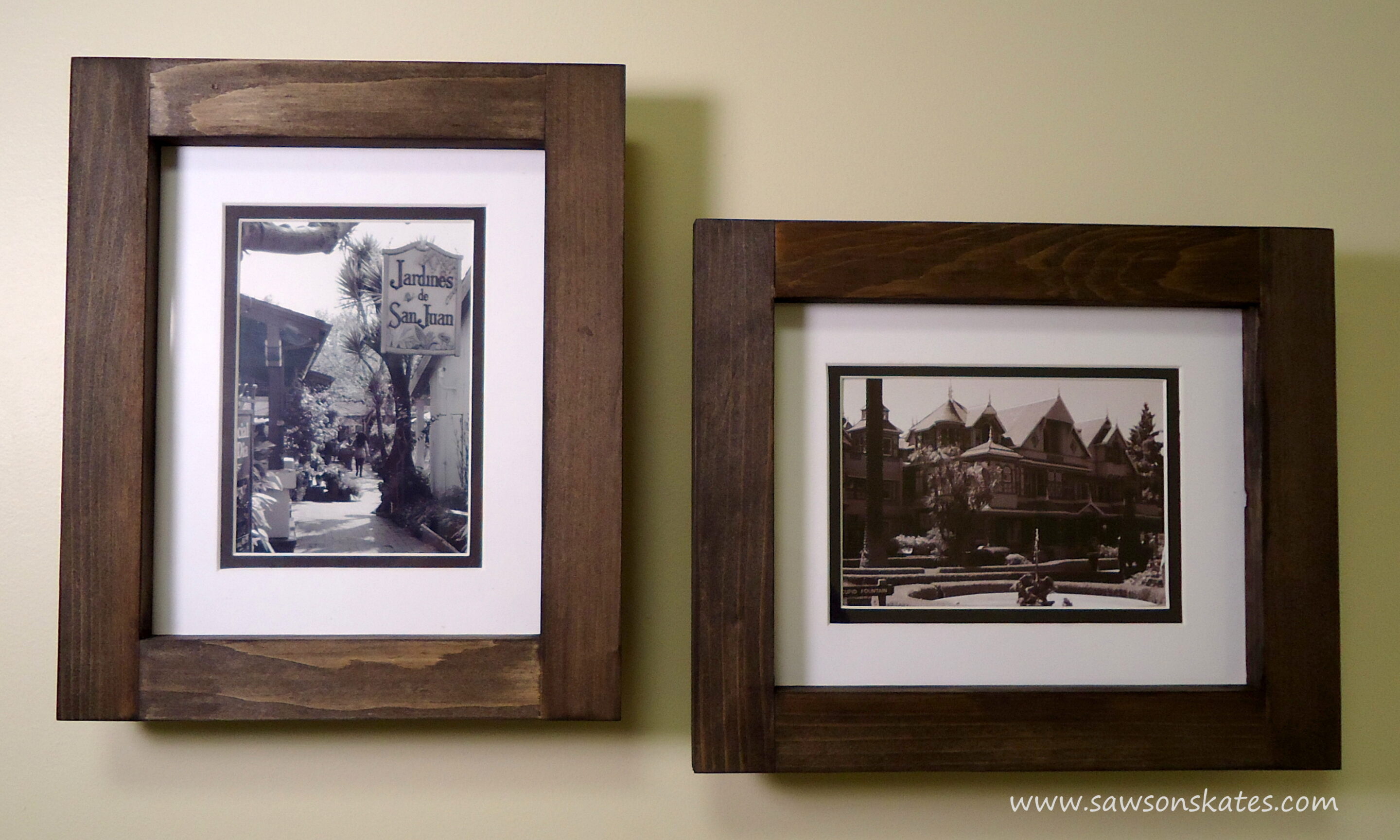 How to make frame without miter cuts finished Saws on Skates