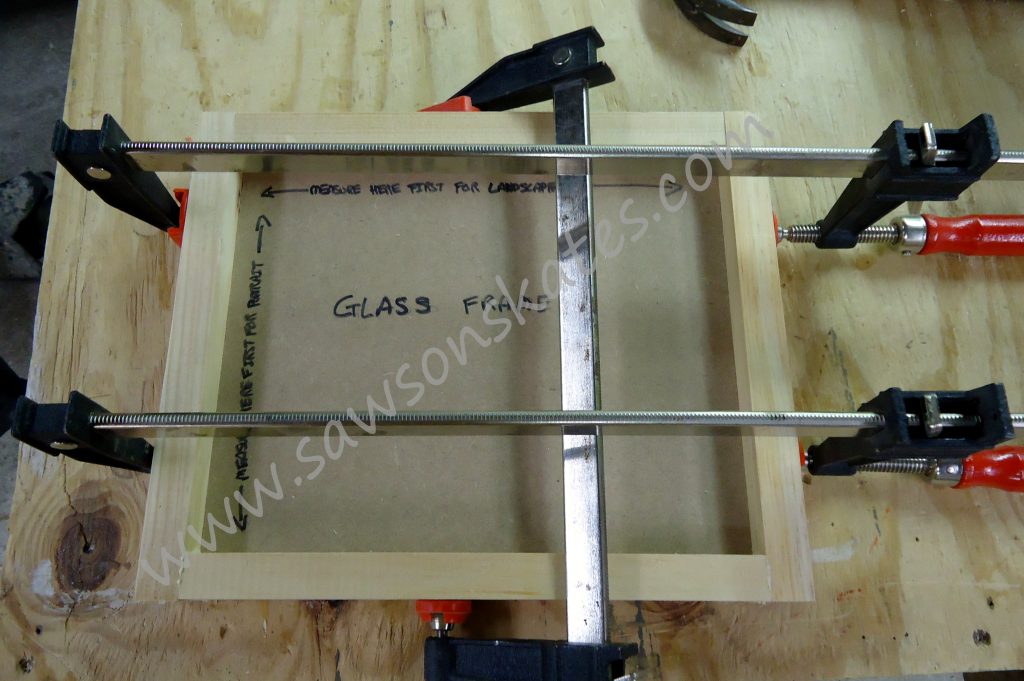 How to make frame without miter cuts step 7 Saws on Skates
