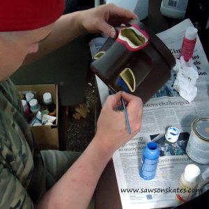 How to make a recycled coffee container tiki statue with solar light tutorial