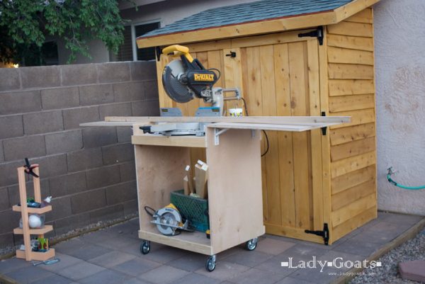 7 DIY Miter Saw Stand Plans (Compact + Mobile) | Saws On Skates®