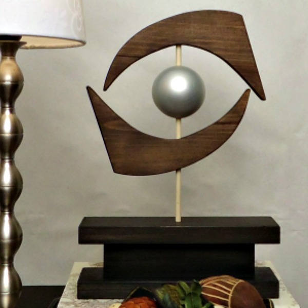 DIY Mid Century Modern Eye Sculpture