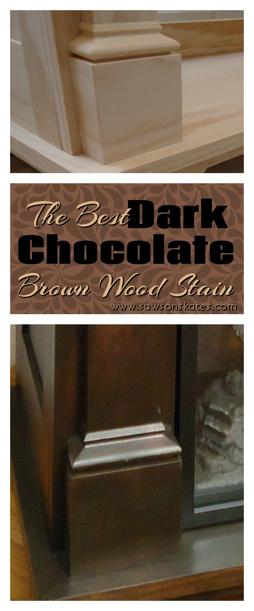 How to: The Best Dark Chocolate Brown Wood Stain - Saws on Skates