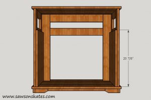 Electric Fireplace Mantle Install Bottom Panels