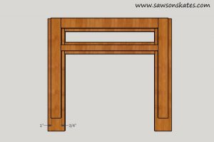 Electric Fireplace Mantle Front Final Assembly