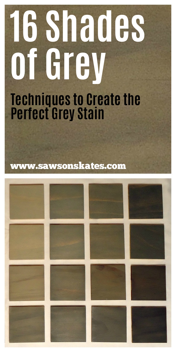 How to Create the Perfect Grey Stain - 16 gray swatches