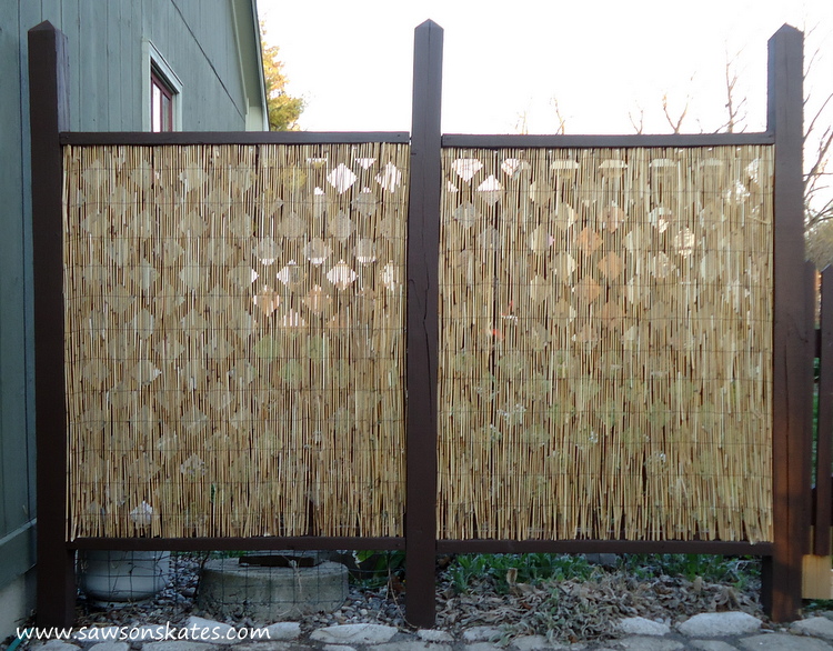 DIY Privacy Fence after west