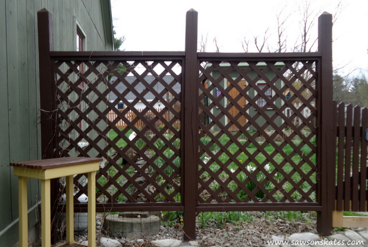DIY Privacy Fence before west