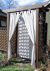DIY Privacy Fence curtain
