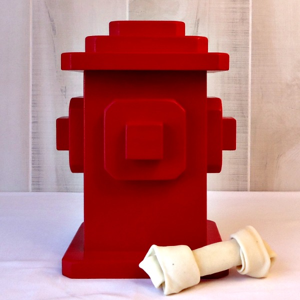 DIY Dog Treats Fire Hydrant Container