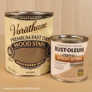 How to Create the Perfect Grey Stain - Varathane Weathered Gray Rust-Oleum Sunbleached