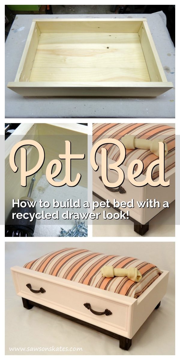 DIY Dog Bed with an Upcycled Drawer Look