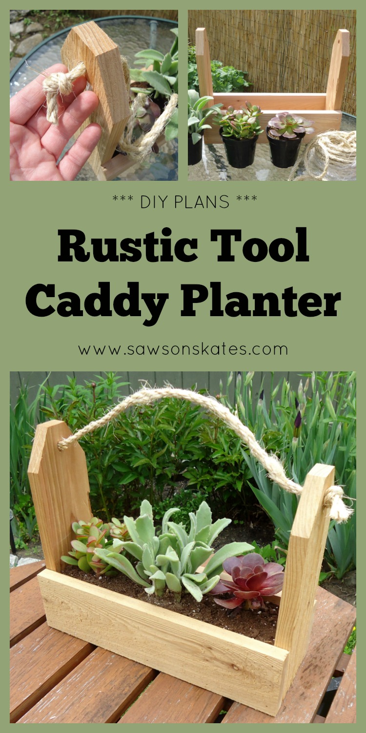 how to make diy tool caddy planter