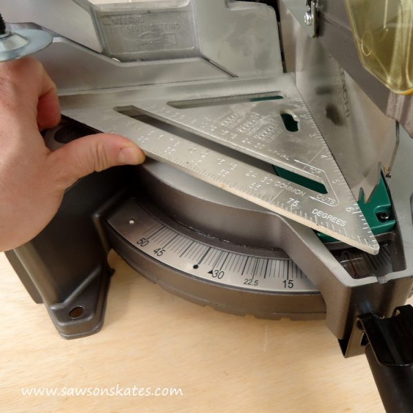 howtoadjustamitersawforaccuratecutscheckfence Saws on Skates