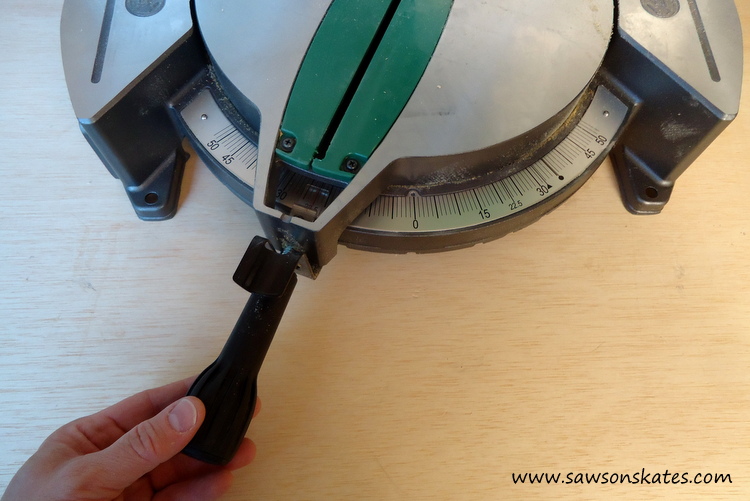 howtoadjustamitersawforaccuratecutsmiterhandle Saws on Skates