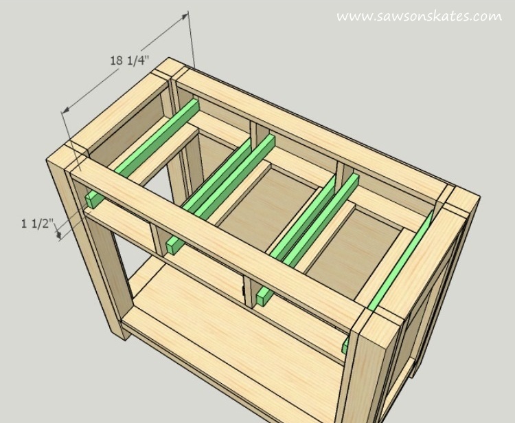 diy-kitty-litter-cabinet-drawer-guides - Saws on Skates