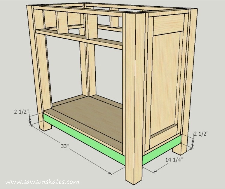 diy-kitty-litter-cabinet-front-and-side - Saws on Skates