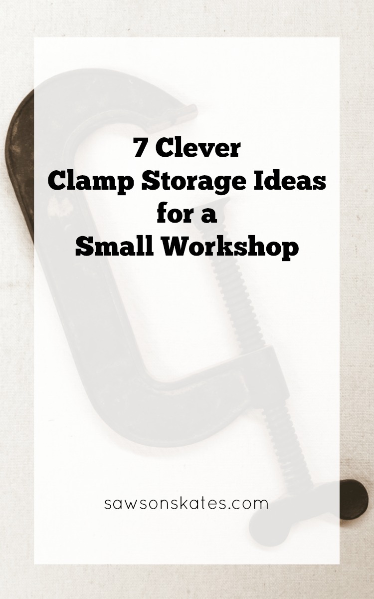 Get a grip on your clamp storage with this collection of clever DIY clamp storage ideas that maximizes storage space in a small workshop!
