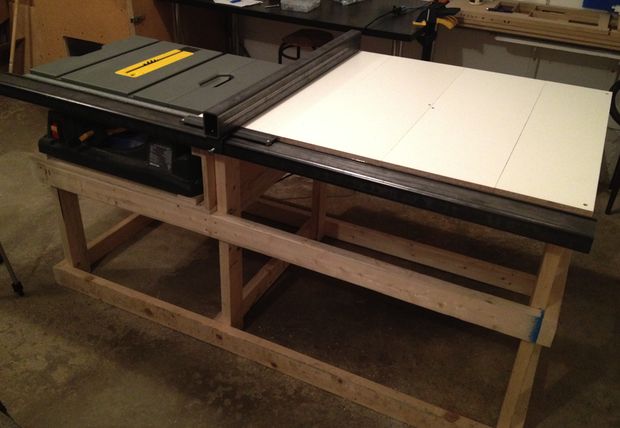 6 DIY Table Saw Stations for a Small Workshop - Table Saw Station by Confounded Machine/Instructables