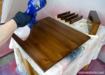 Spray Polyurethane Rather Than Brush For Professional Looking Diy Furniture