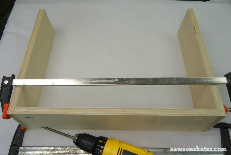 DIY Mid-Century Modern Nightstand - drawer box 2