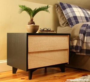 DIY Mid-Century Modern Nightstand