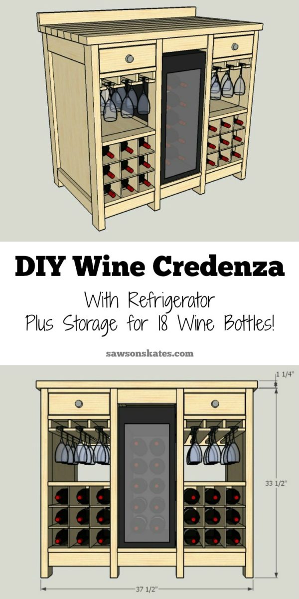diy wine credenza pin Saws on Skates