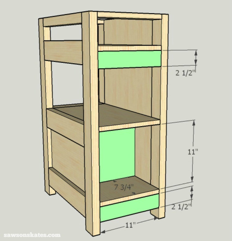 DIY Wine Credenza ­- Wine Cabinet - side cabinet assembly 4