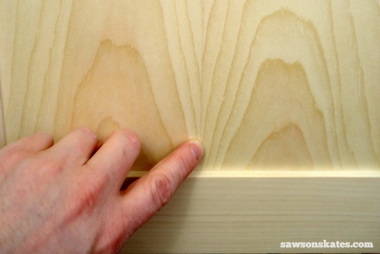 Book-matched panels add style and give your DIY furniture an up scale look