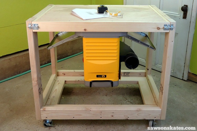 A fliptop workbench cart is a space-saving solution for DIYers without a workshop