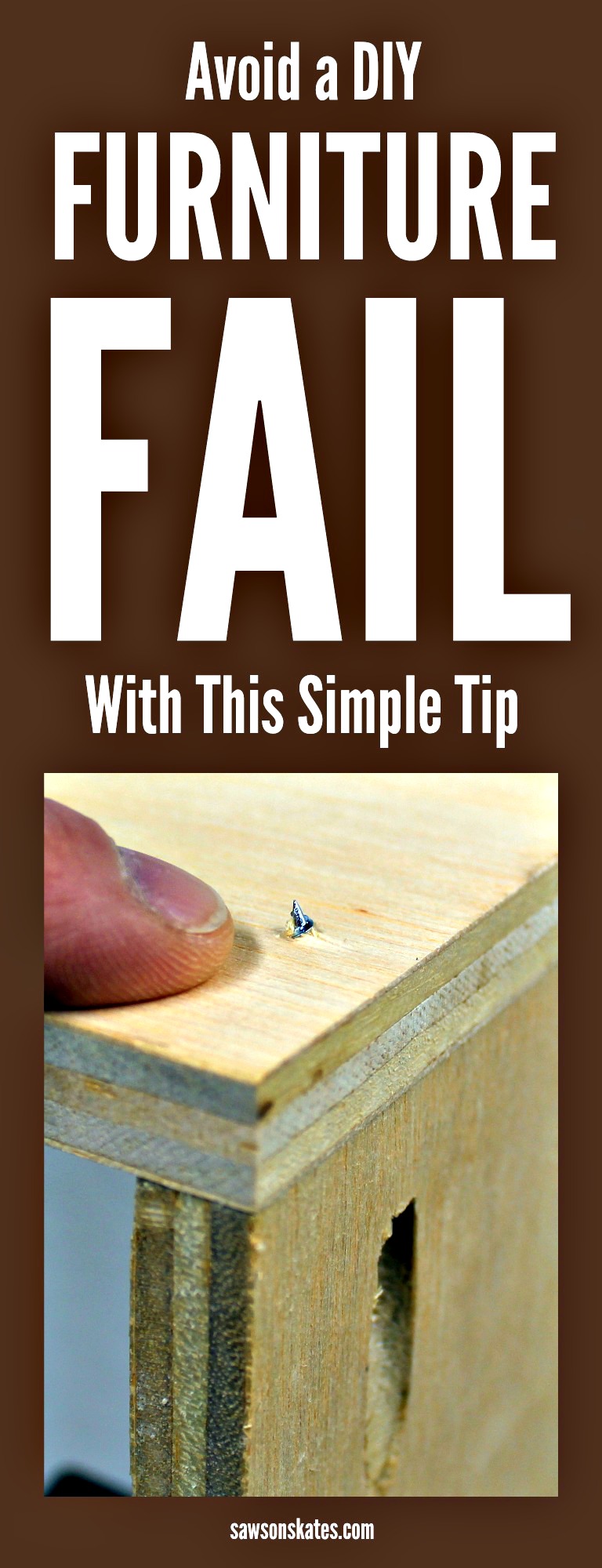 We’ve all had a DIY furniture fail. We’ve accidentally driven a pocket screw through the edge of a board or ripped a piece too narrow on our table saw. These mistakes are a waste of time, a waste of money and cause us major frustration. The other thing is these mistakes aren’t accidents at all. Most of these mistakes can be avoided. In this post I'm sharing a simple tip to help you avoid furniture fails.