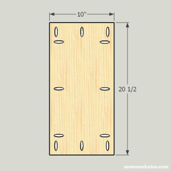 DIY Shaker Bathroom Vanity - side panel