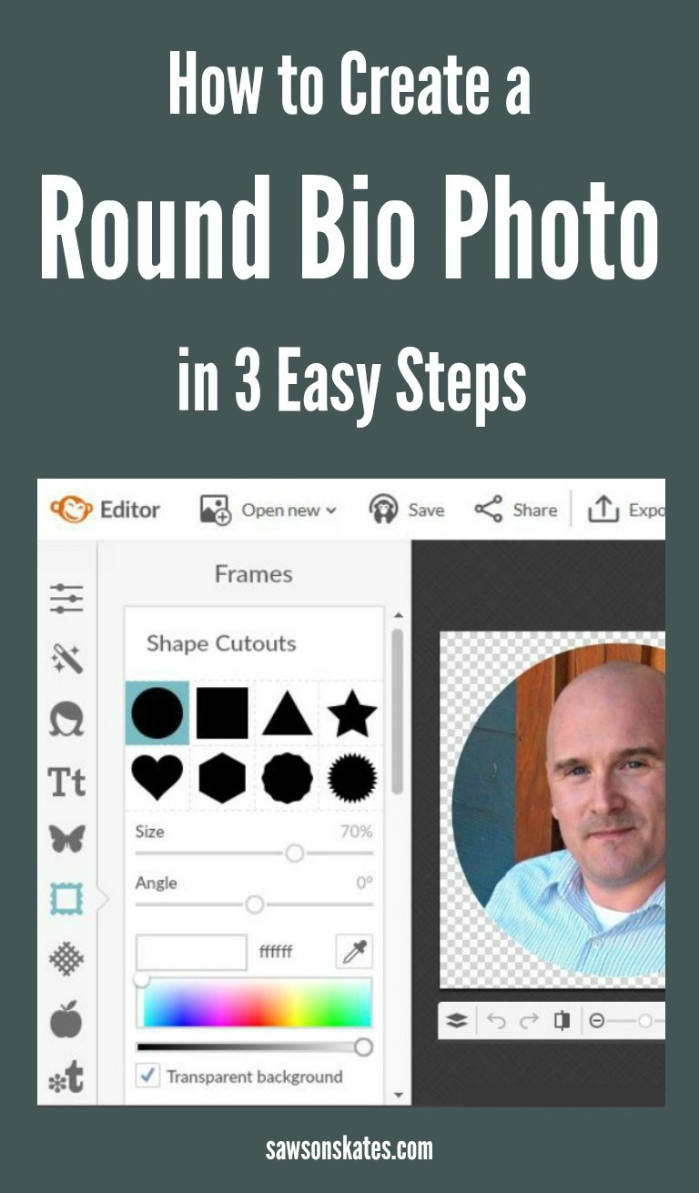 You know you want it... a round bio photo for the sidebar of your blog! Today I'm sharing how to create a round bio photo for your blog in 3 easy steps!