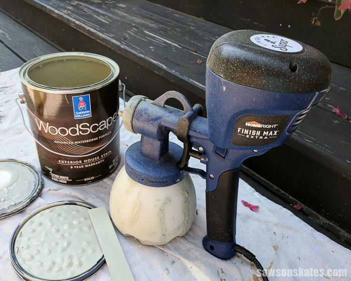9 Paint Sprayer Mistakes - choose a quality sprayer. I like my HomeRight Finish Max Super because it produces a professional finish, it works great for small and large projects and it's easy to clean.