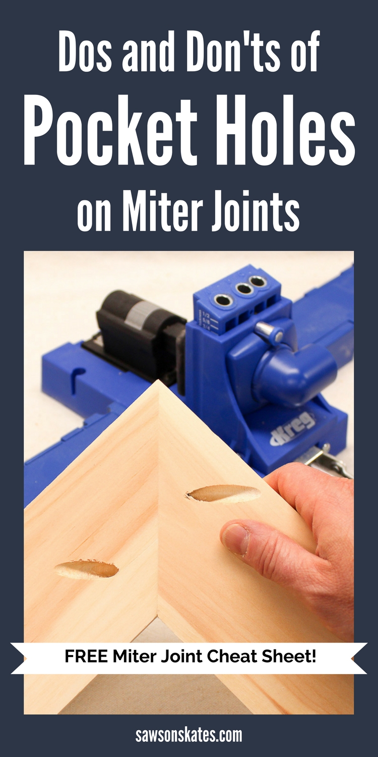 Drilling Pocket Holes on Miter Joints Requires Careful Planning