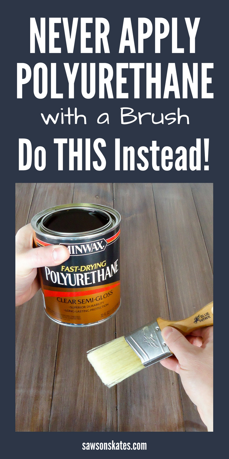 Spray Polyurethane Rather Than Brush for Professional Looking DIY Furniture