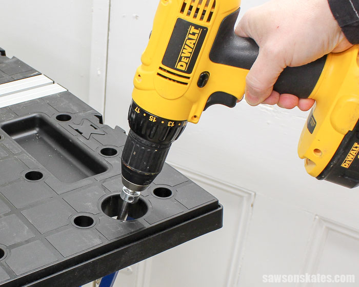 Best Workbench Features - Does the workbench you’re considering for your workshop have a drill holster?