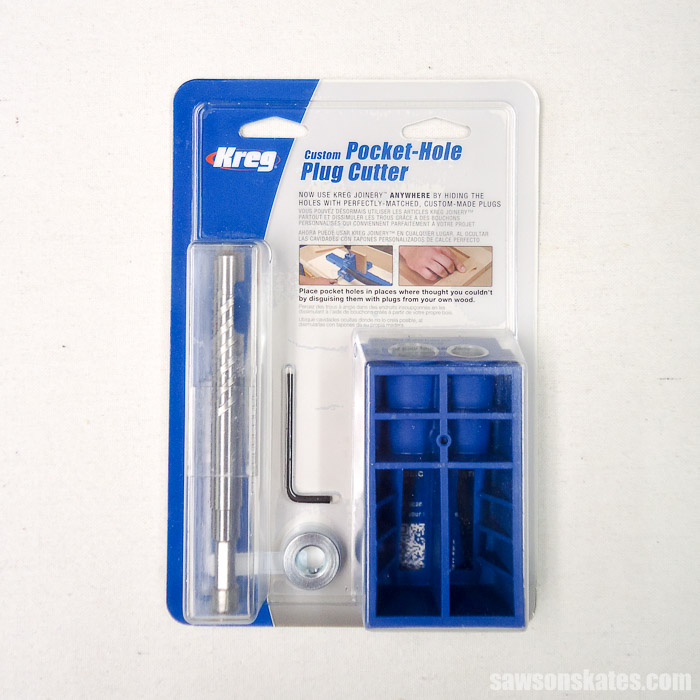 A Kreg Jig Pocket Hole Plug Cutter to make pocket hole plugs