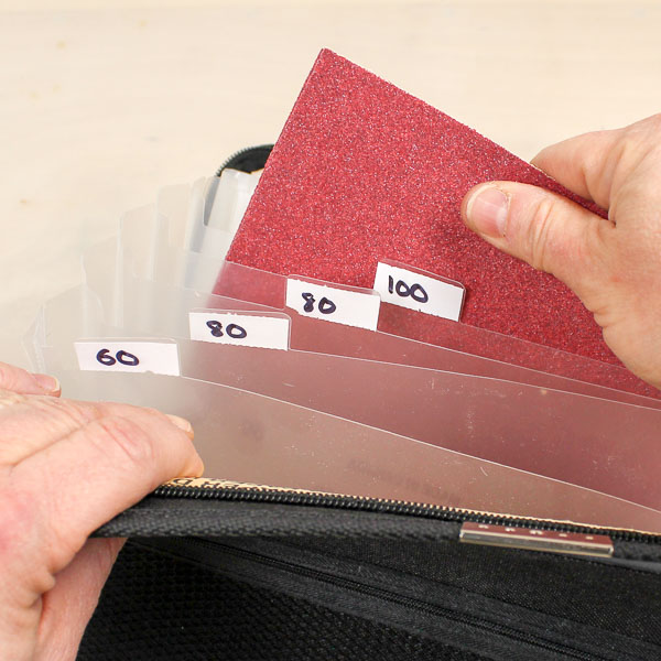 How to Organize Sandpaper in a Small Workshop