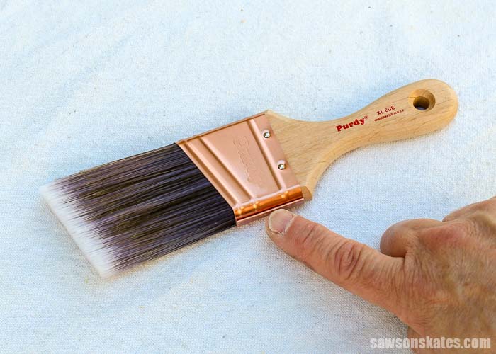 Keeping paint out of the metal ferrule is the best way to clean paint brushes