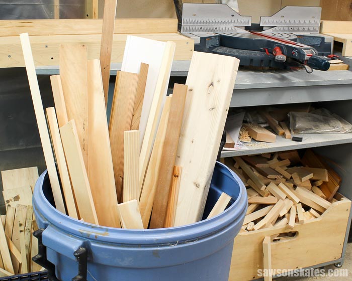 Scrap wood can overtake your workshop making it feel crowded and disorganized. Here are some guidelines for deciding what cutoffs to keep and what to toss.