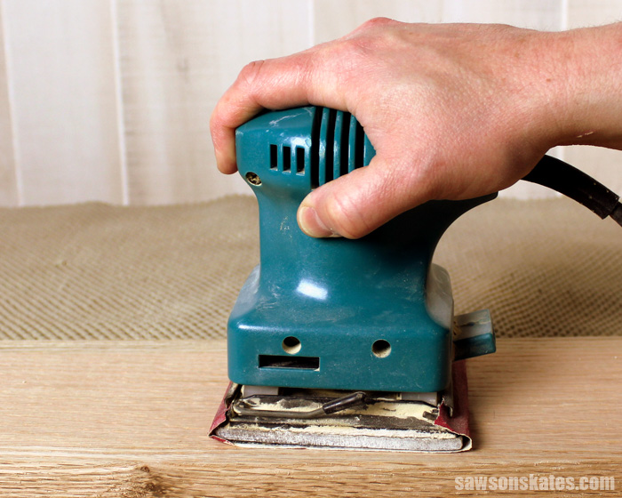 Best DIY tips - never use a palm sander for DIY furniture projects