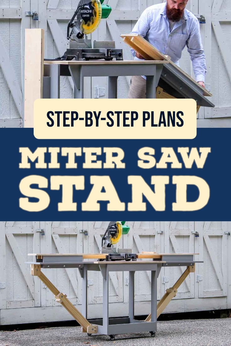 Diy-mobile-miter-saw-stand-pin-1 - Saws On Skates